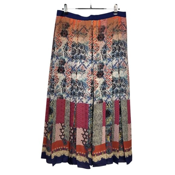 G. Label by GOOP Patchwork Cat Pleated Skirt - Picture 9 of 15